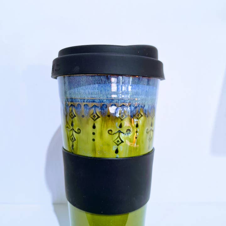 Plays in Mud Pottery - Wholesale Insulated Mug/Tumbler - 16 oz Travel Mug Handmade Stoneware Made to Order4