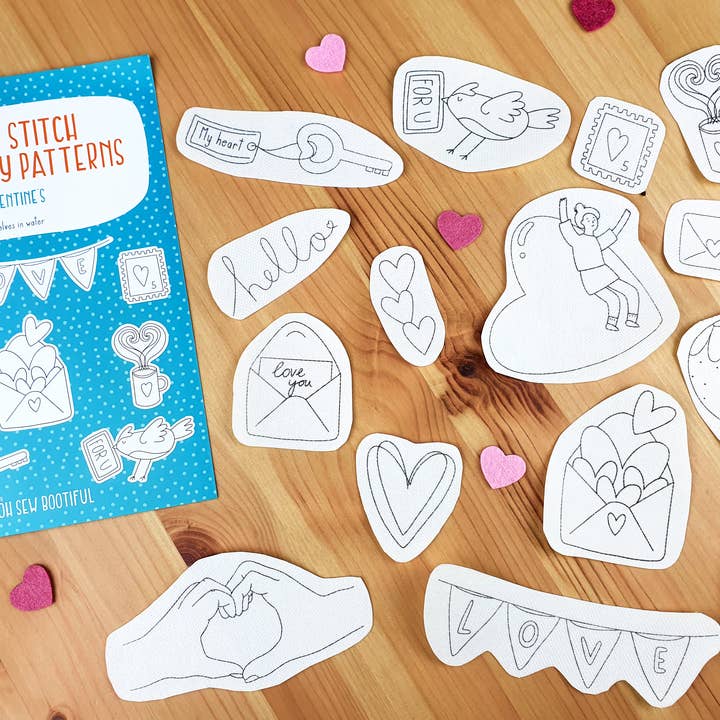 Loadsa Love Valentines Stick and Stitch Embroidery Patterns for wholesale by Oh Sew Bootiful