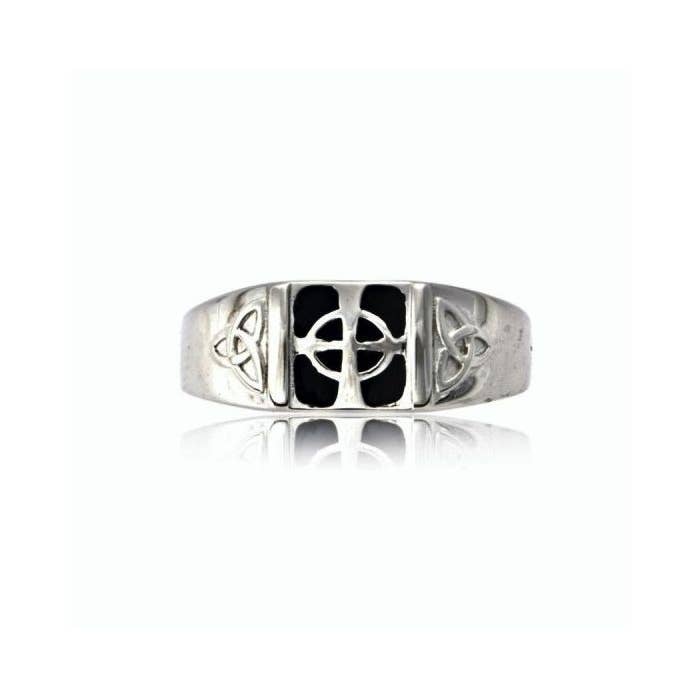 The Irish Jewelry Company - Wholesale Signet Ring - Men's Celtic Cross Signet Ring