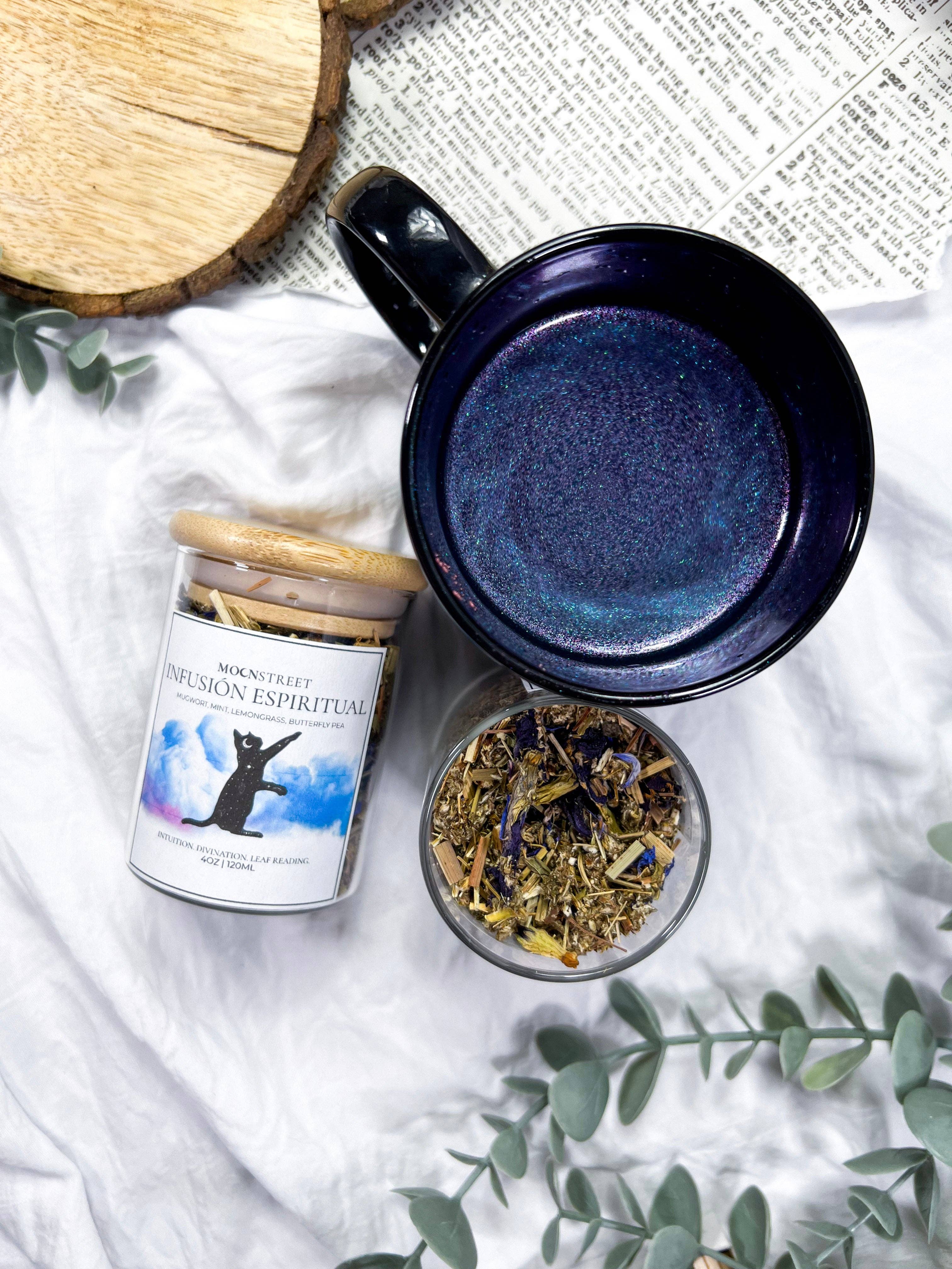 Moon Street Kits - Wholesale Loose Tea - Infusión Espiritual: Té de Hierbas con Glitter Comestible5
