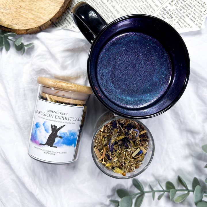 Moon Street Kits - Wholesale Loose Tea - Infusión Espiritual: Té de Hierbas con Glitter Comestible5