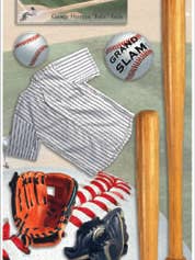 Baseball - Cardstock Stickers for wholesale by Paper House Productions
