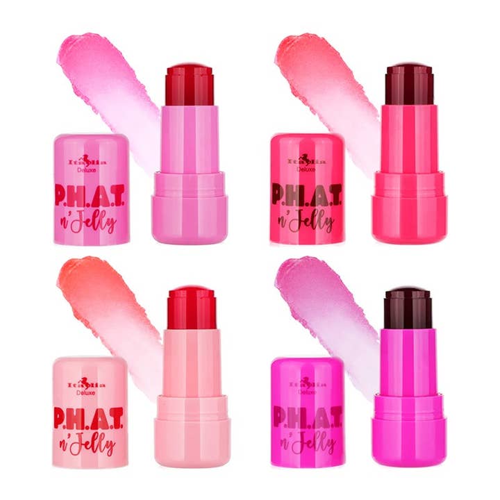 PINEAPPLE Beauty – wholesale Lip stain/dye/tint – Italia Deluxe 308CWT PHAT n Jelly Lip + Cheek Tint - 24 pcs