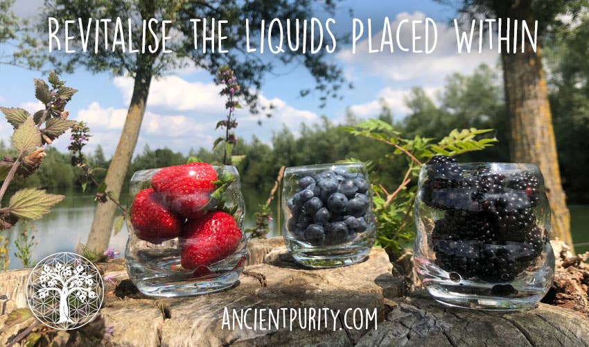 Ancient Purity - Wholesale Drinking Glass/Cup - Sacred Geometry Glass 250ml | 24 Carat Gold Flower of Life  3