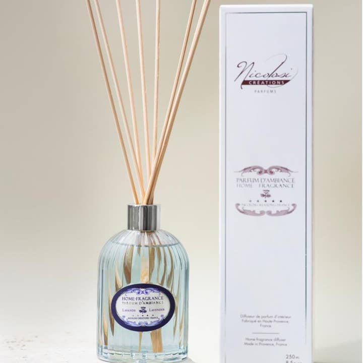 La Belle France - Vente Diffuseur à tiges - Diffuseurs Reed Vintage Style Home 250 ml (8,50 floz)8