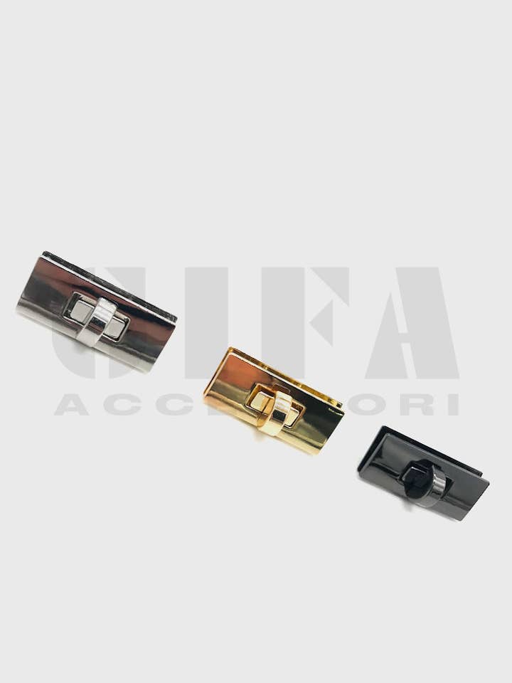 Rectangular closure with half-moon swivel 8051 for wholesale by Gifa Accessori