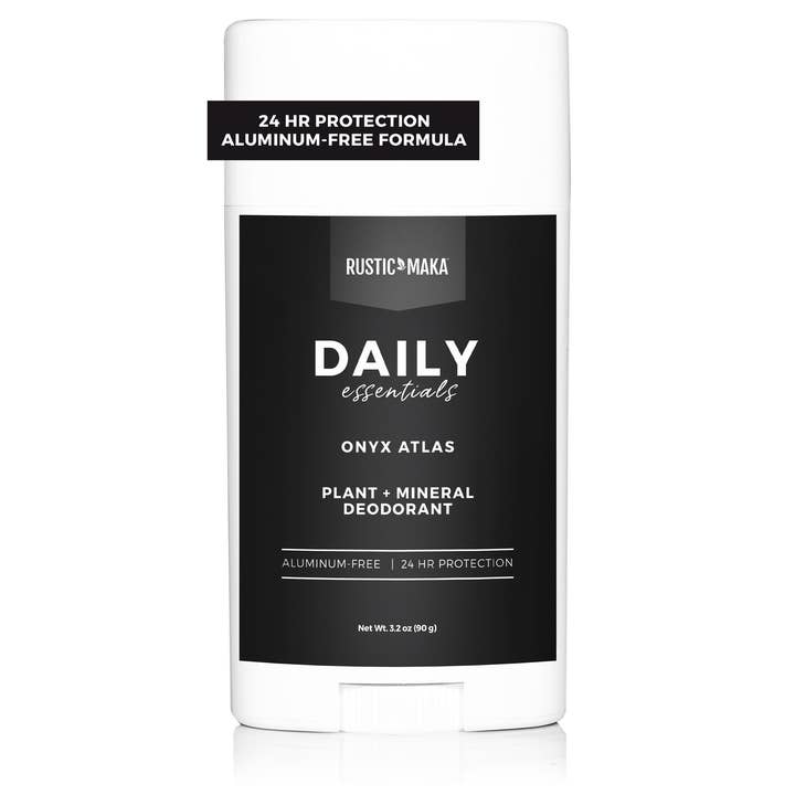 ONYX ATLAS Déodorant Végétal + Minéral (Sans Bicarbonate de Soude) pour la vente par Rustic MAKA Natural Deodorants + Body Care
