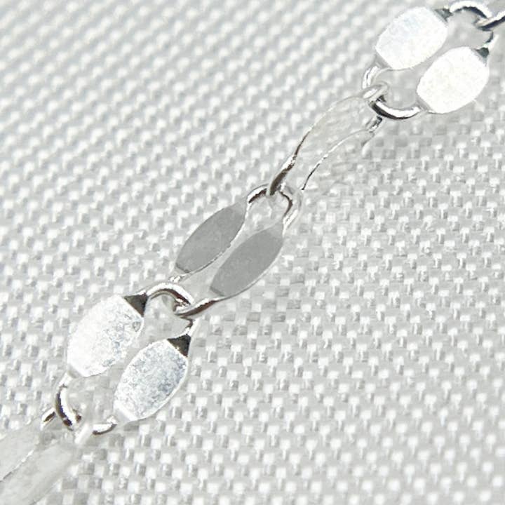 Jewels & Chains - Wholesale Link & Chain Necklace - 925 Sterling Silver Flat Marina Link Chain. V197SS