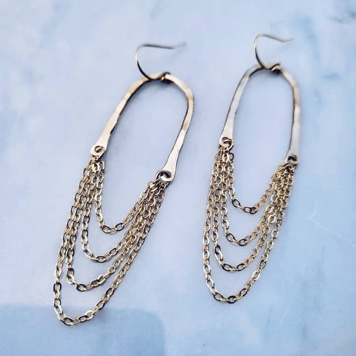 14K gouden gevulde oorbellen handgemaakte oorbellen voor wholesale door Sunny Bay Handmade Jewelry