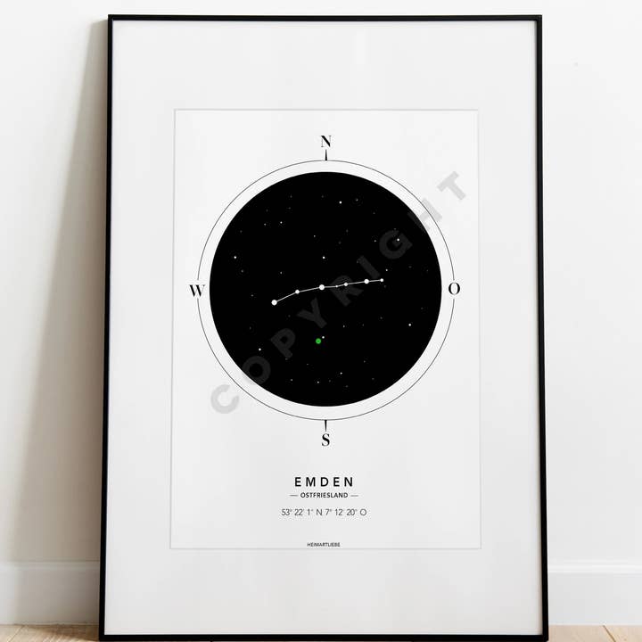 HEIMARTLIEBE® - Wholesale Art Print - PRINT - MARITIME CONSTELLATION EMDEN