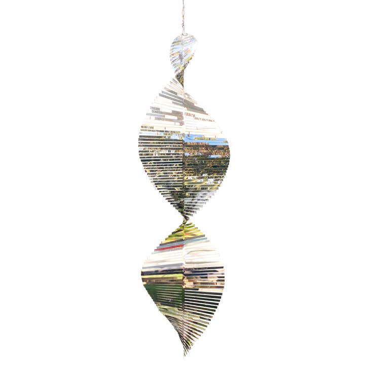 Giant Helix Wind Spinner - Silver for wholesale by Beauty and the Wind