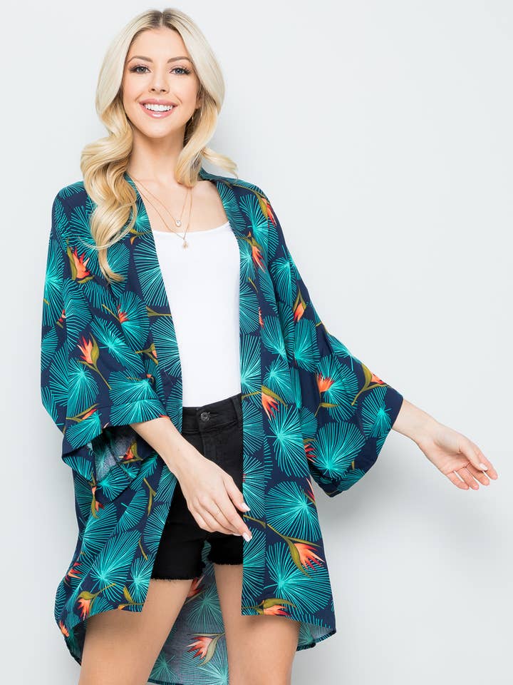 Floral Print Kimono for wholesale by LA Soul
