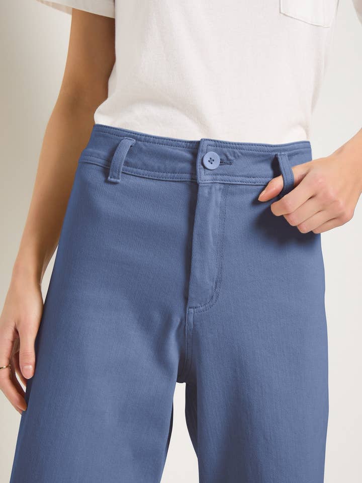 Seventy Eight and Sunny (SEAS) - Wholesale Pants - Women's - Salty Wide Leg Twill Cropped Pant3