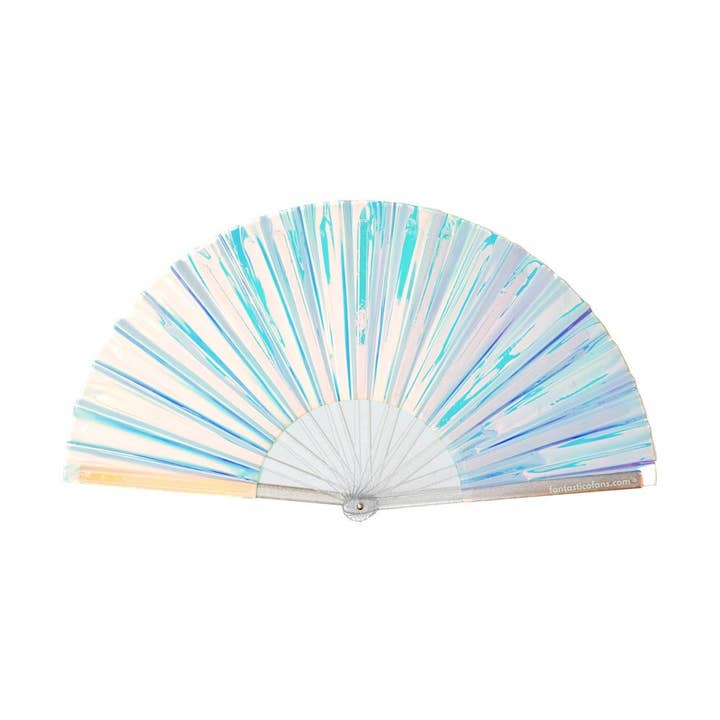 Holographic Crystal Mermaid XL Fan for wholesale by Fantastico Fans