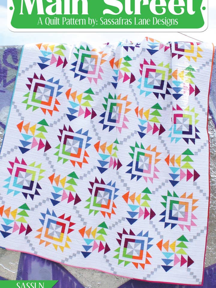 Main Street Quilt Pattern for wholesale by Sassafras Lane Designs