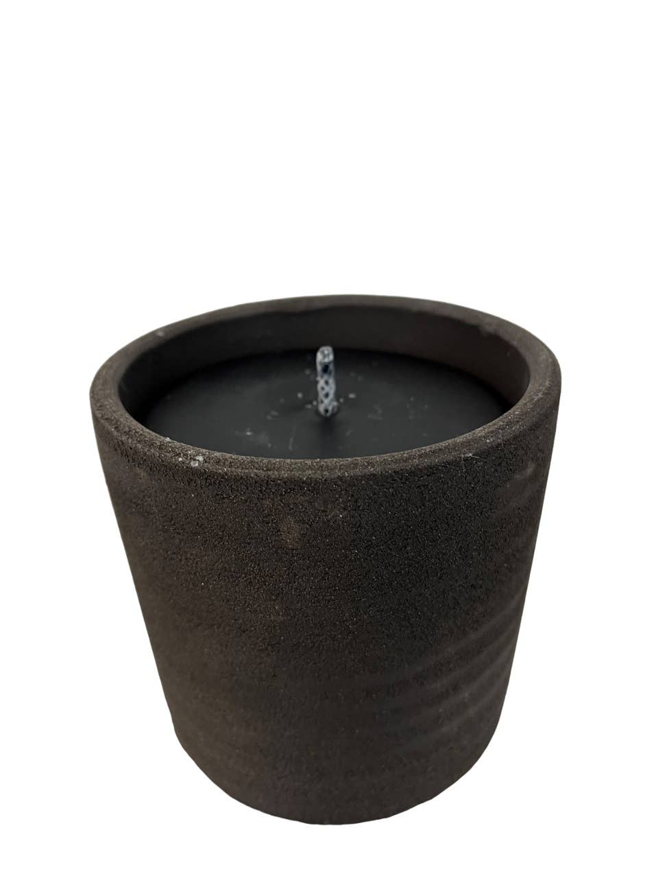 BIDKhome - Wholesale Jar/Filled Candle - Terracotta Round Black Candle H4.72" & Dia 4.33"