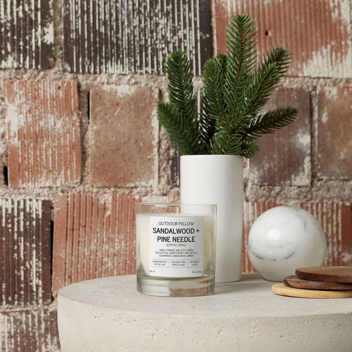 Outdoor Fellow - Wholesale Jar/Filled Candle - Sandalwood and Pine Needle Scented Candle3