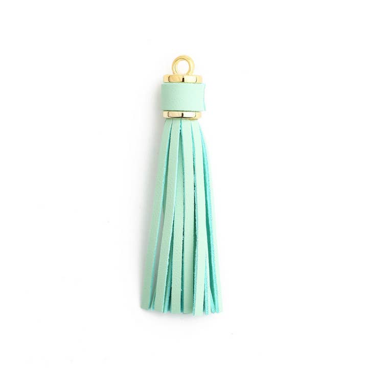 ACCITY - Wholesale Keychain - Unisex - Leather Fringe Keychain, PU Tassel Bag Charm_CWAB50071