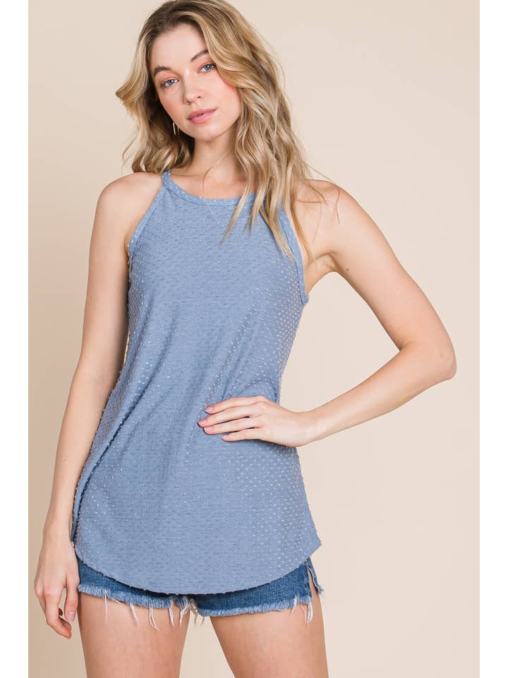 DENIM TA1852 SWISS DOTTED TANK TOP for wholesale on Faire1