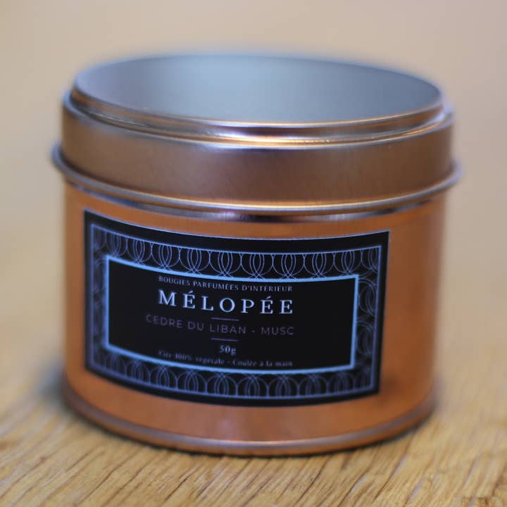 Vegan candle - Lebanese Cedar small size for wholesale by MÉLOPÉE