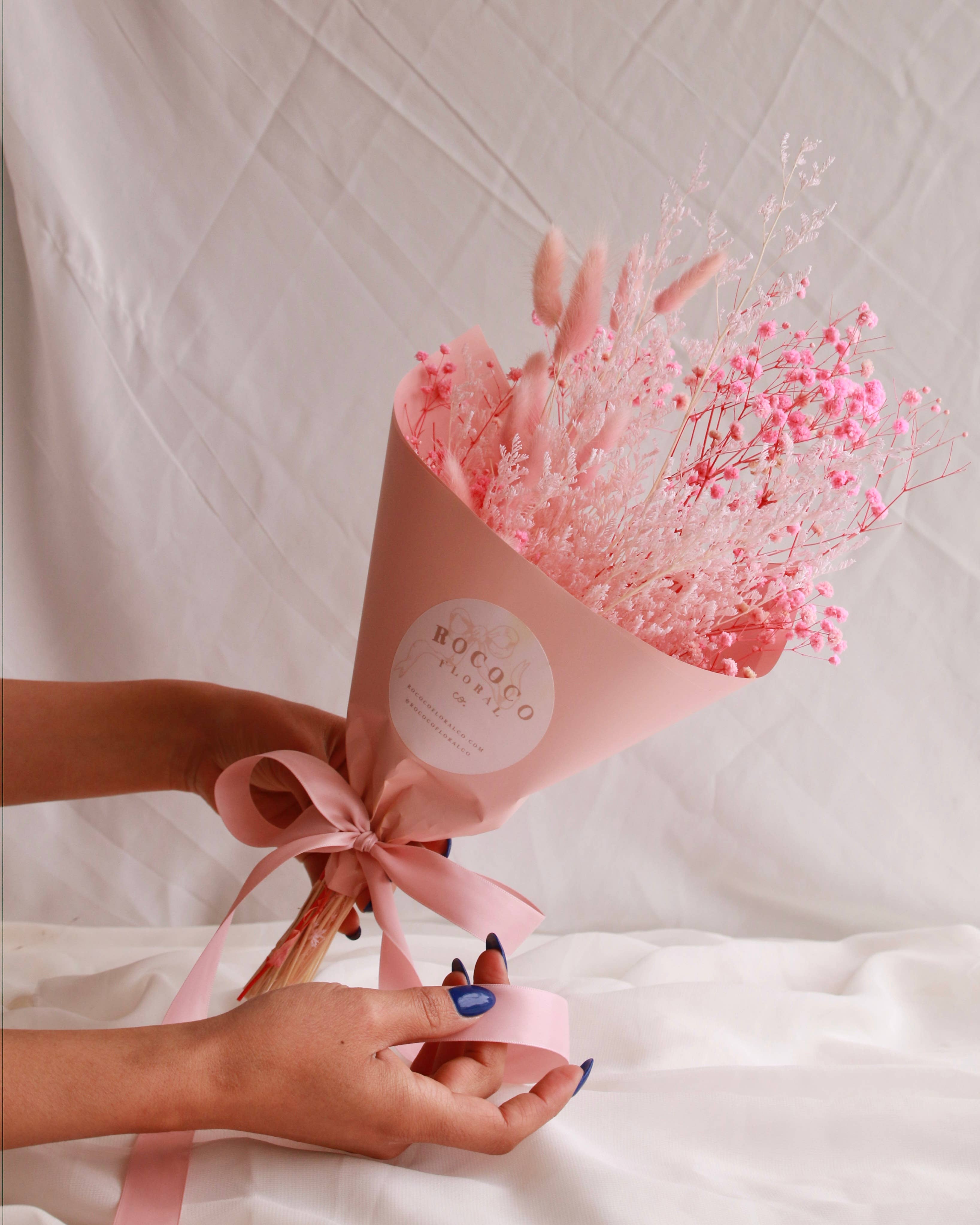Rococo Floral Co - Wholesale Dried/Pressed Flowers - Preserved Bouquet | Pinks 1