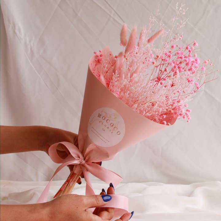 Rococo Floral Co - Wholesale Dried/Pressed Flowers - Preserved Bouquet | Pinks 1