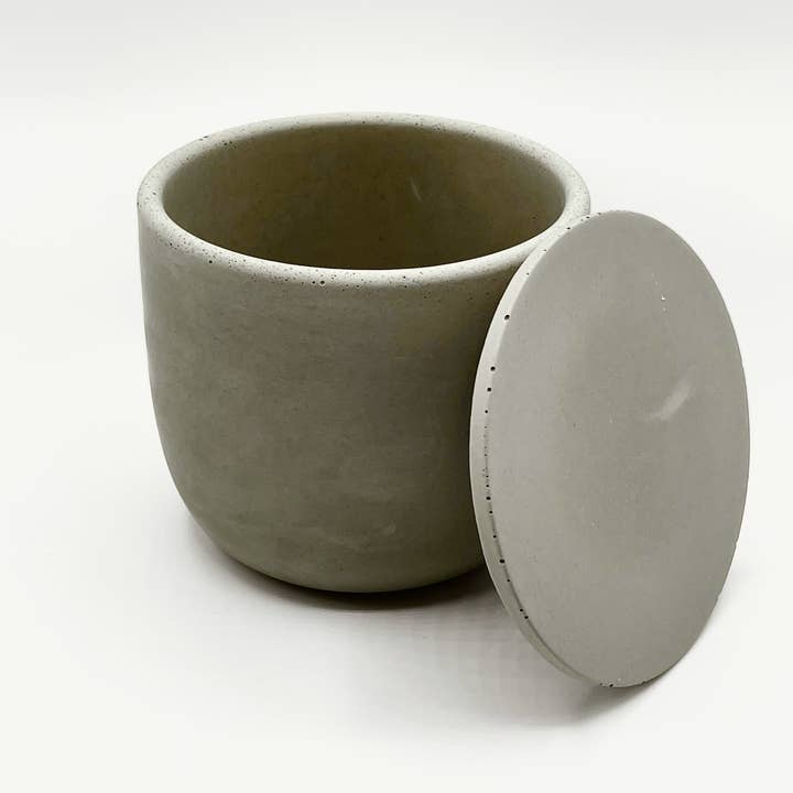 Colyer House Creations - Wholesale Candle Holder - Faire Exclusive Colors Handmade Concrete Candle Vessels 20oz5