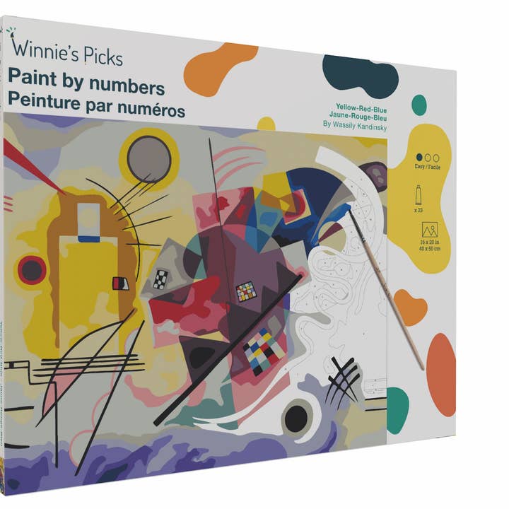 Yellow-Red-Blue, Kandinsky - Spring 2026 Paint by Numbers for wholesale by Winnie's Picks