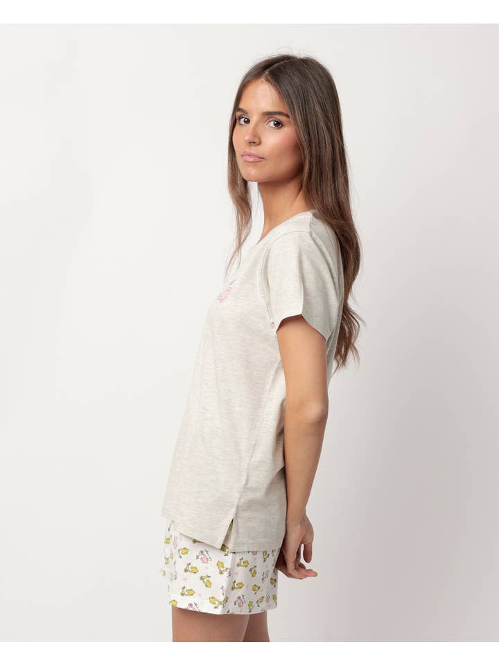 ADMAS - Wholesale Sleepwear Set - Women's - LA DOLCE VITA SHORT SLEEVES PYJAMAS1