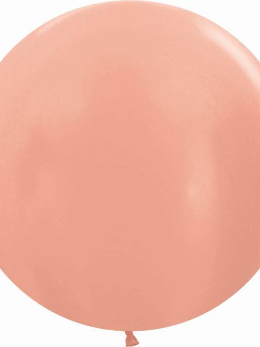 Packung mit 10 Latexballons ROSEGOLD METAL R36 für den Großhandel von Mis Globos