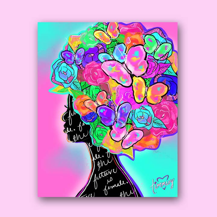 The Future Is Stunning Sticker for wholesale by Timmery