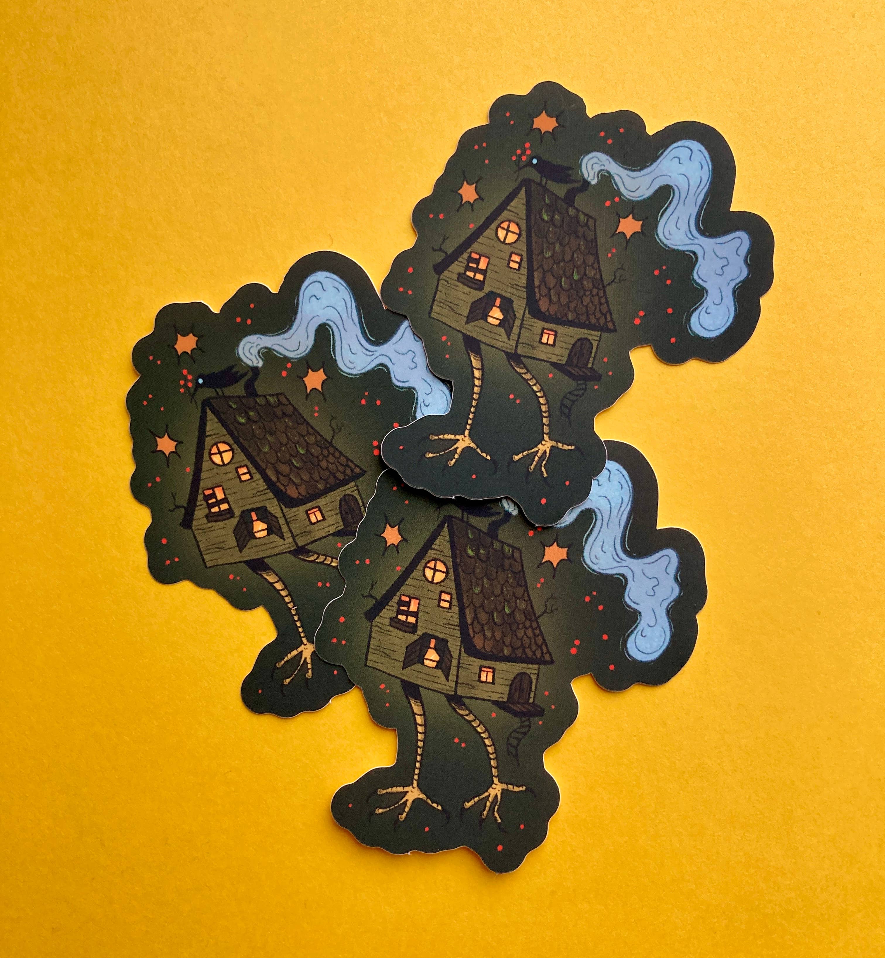 Camilla Watson Art - Wholesale Sticker - Baba Yaga's House | Matte Vinyl Sticker2