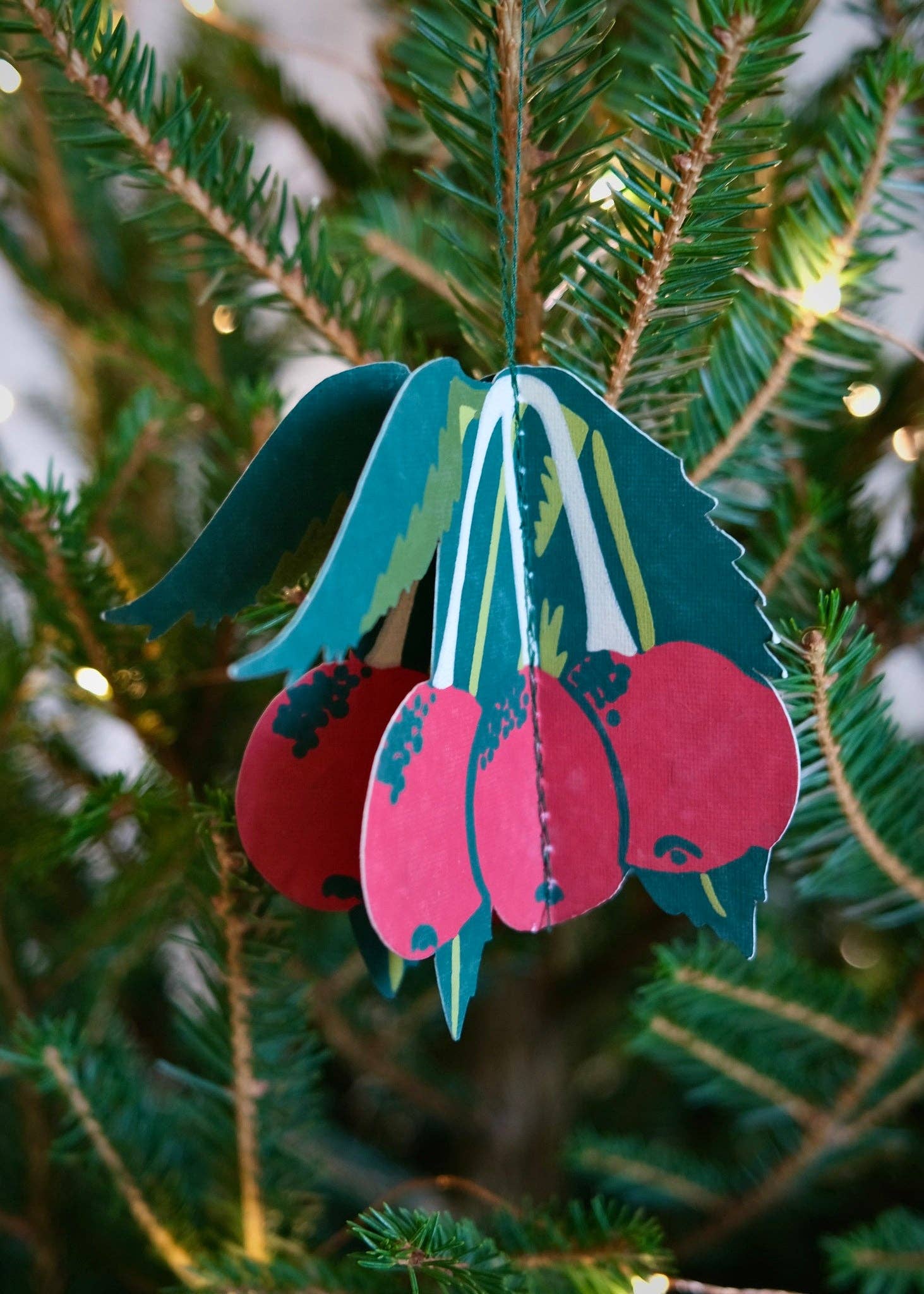 East End Press – wholesale Ornament set – UK/EU: Festive Foliage Paper Ornaments2