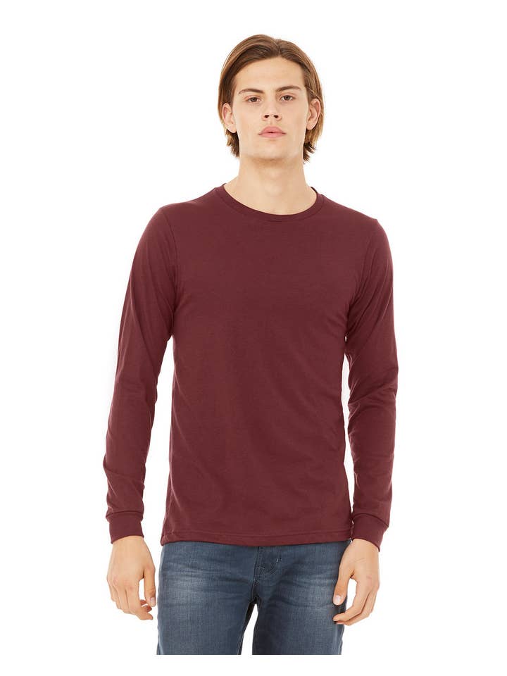 Total Apparel - Wholesale T-Shirt - Unisex - Bella Canvas Unisex CVC Jersey Long-Sleeve T-Shirt | 3501CVC7