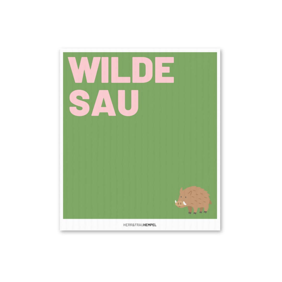 HERR&FRAUHEMPEL - Wholesale Theedoek/vaatdoek - Sponsdoek WILDE SAU