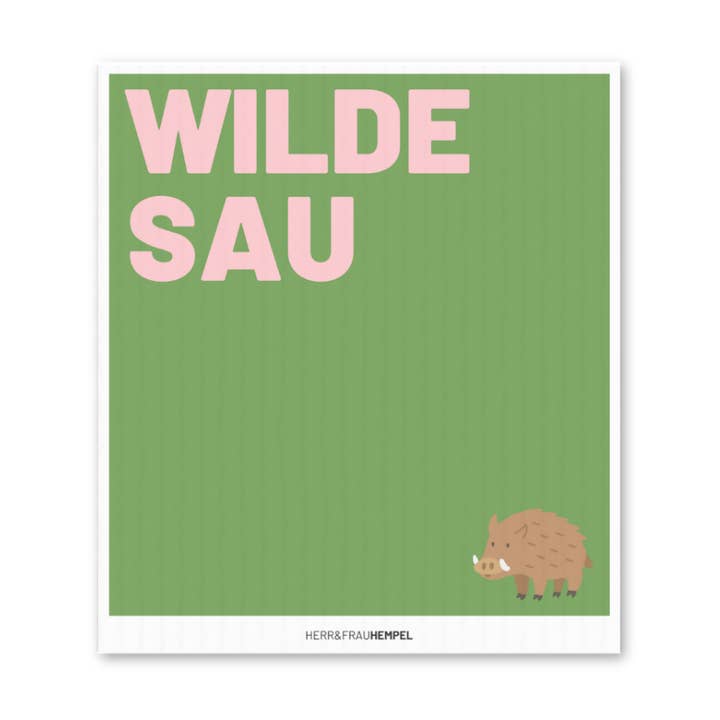 HERR&FRAUHEMPEL - Wholesale Theedoek/vaatdoek - Sponsdoek WILDE SAU0