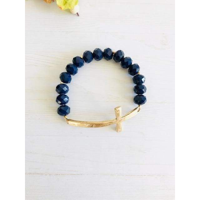 Victoria | pulseira cruz de ouro por atacado de OkayMujer