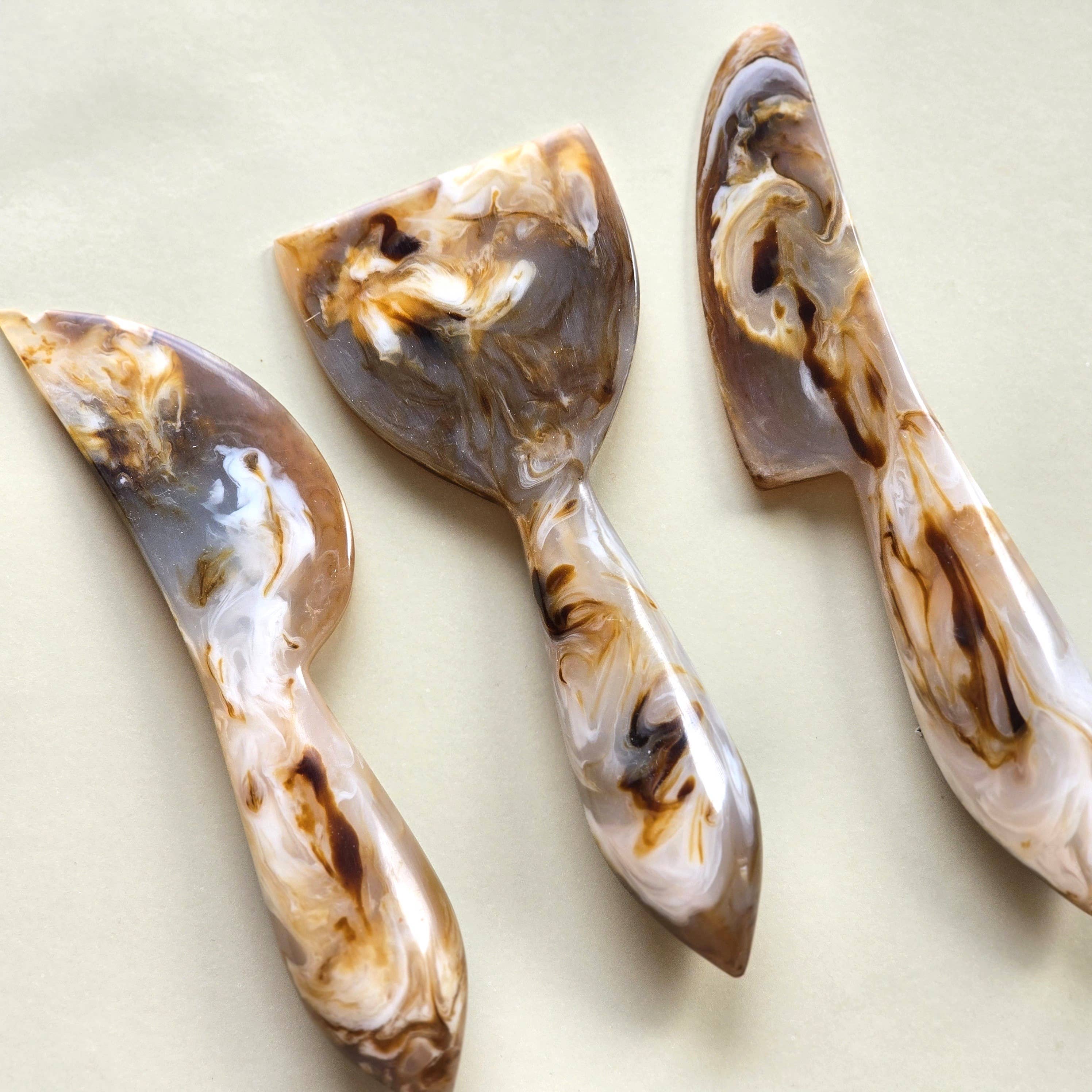 Gibb & Daan – Faca para queijo por atacado – Conjunto de Facas de Queijo de 3 Peças - Ferramentas de Charcutaria em Resina32