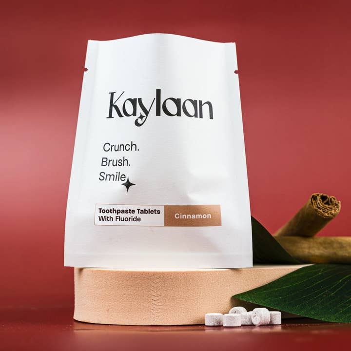 Kaylaan Toothpaste and Mouthwash Tablets - Wholesale Toothpaste - Fluoride Toothpaste Tablets |Cinnamon| Refill