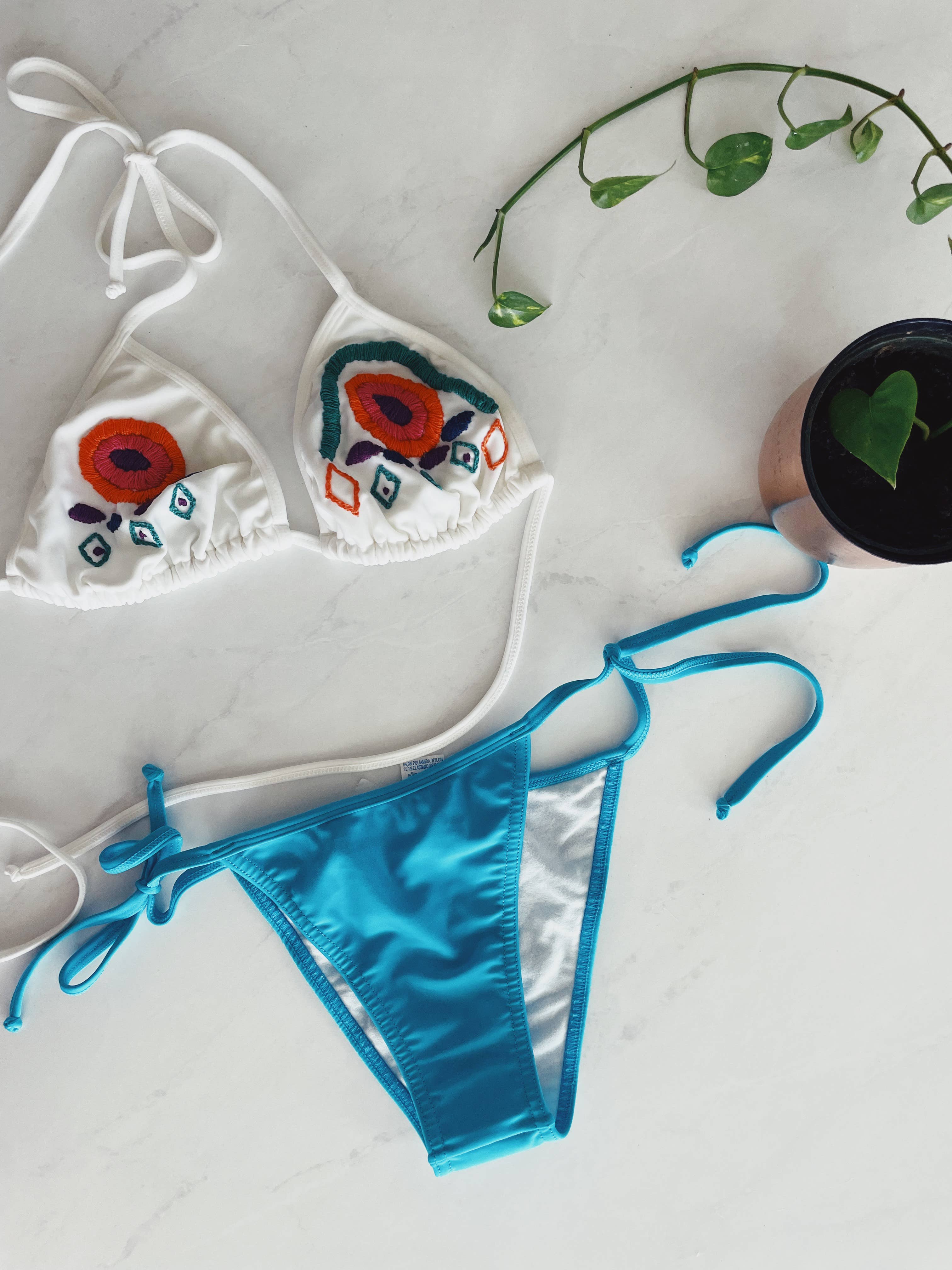 Pura Vida - Vente Maillot de bain deux-pièces – femme - Maillot de bain bikini brésilien à imprimés variés | trendy bathing su8