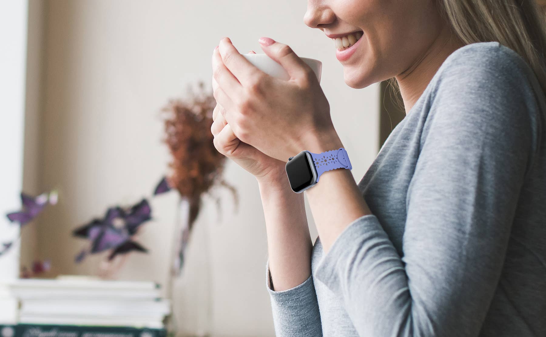 LAX Gadgets – wholesale Watch band/strap – Women's – LAX APPLE WATCH LACE SILICONE BAND with Retail Packaging18