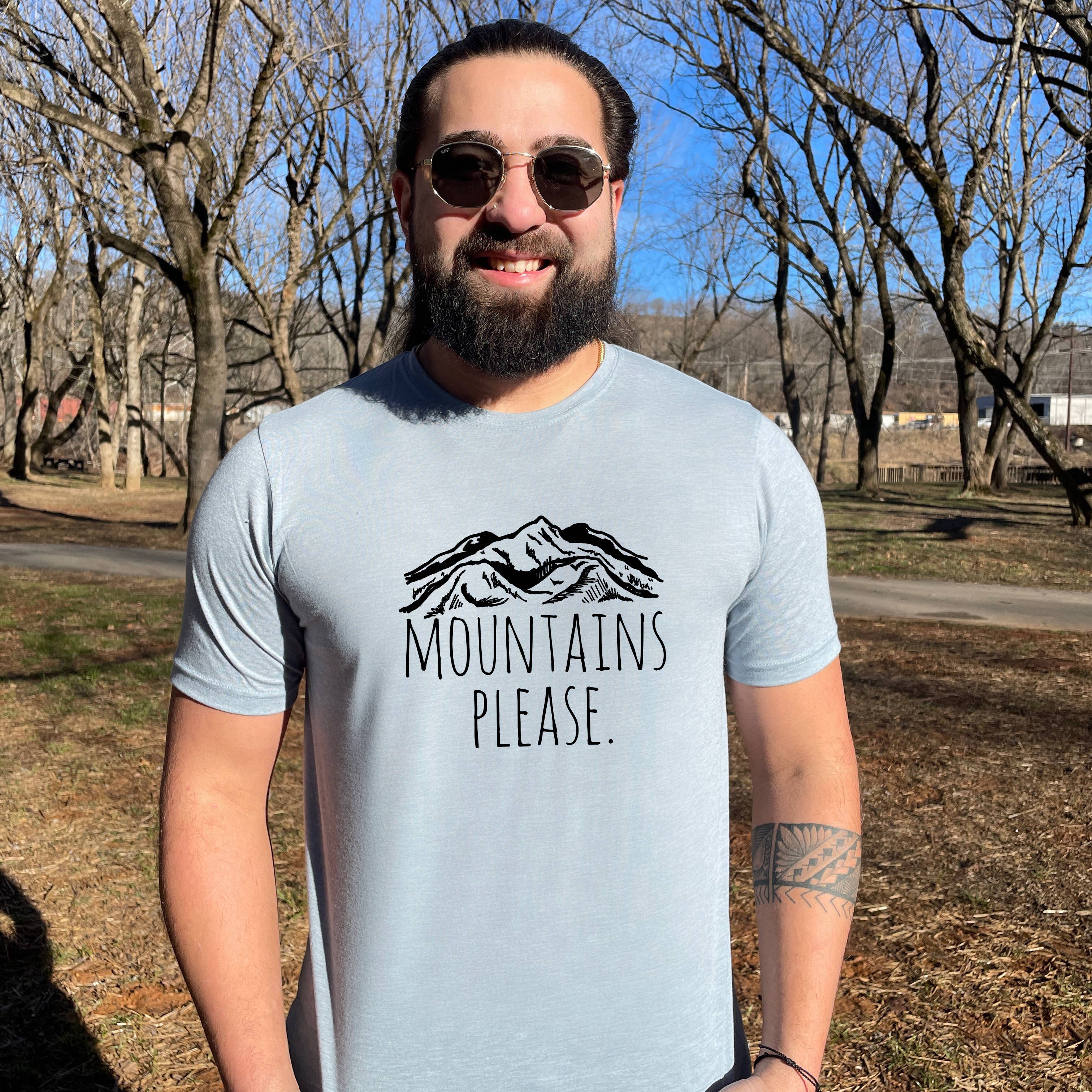 Moonlight Makers - Wholesale Screen Printed T-Shirt - Men's - Mountains Please - Men's Tee - Hiking, Nature3