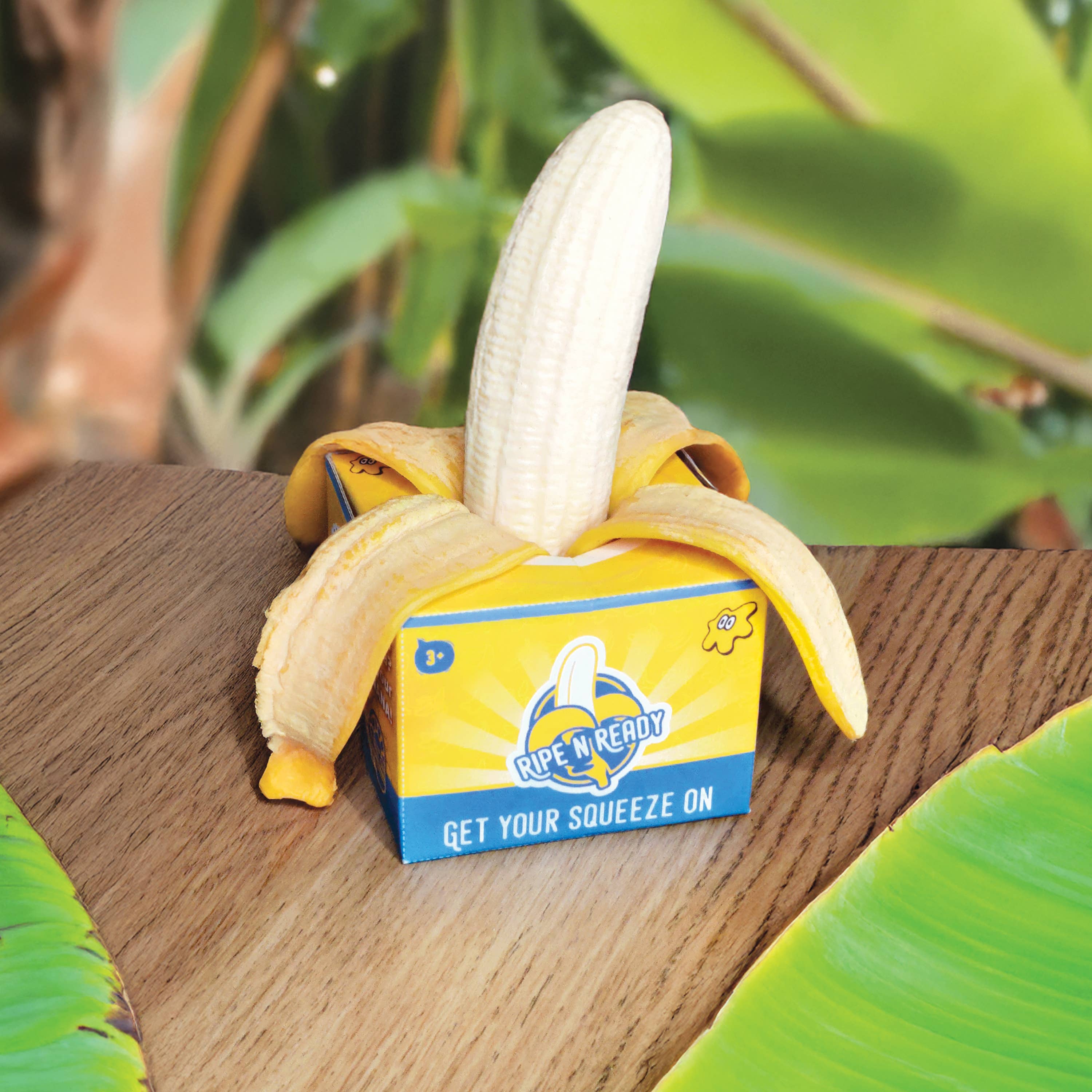 Bubblegum Stuff UK - Wholesale Stresballetje/bol - Rijpe 'N Ready Stress Banaan | Stressverlichtend Friemelspeelgoed