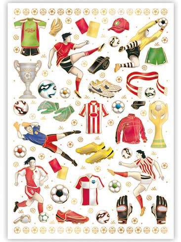 Fotboldpostkort fra Everyday-serien 'Quire' på foliebelagt kunstpapir for engroshandel hos Actetre Deutschland Gmbh