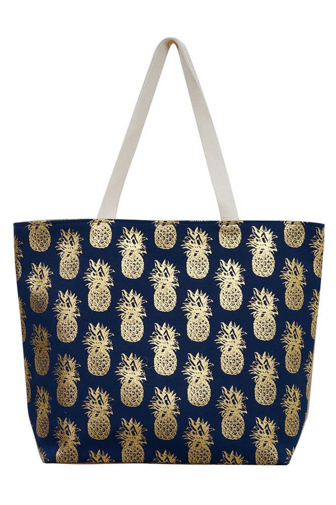 Hana – wholesale Beach bag – Pineapple Pattern Beach Bag2