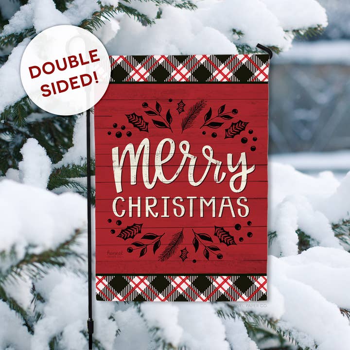 Hennel Paper Co. - Wholesale Flag - Garden Flag - Merry Christmas