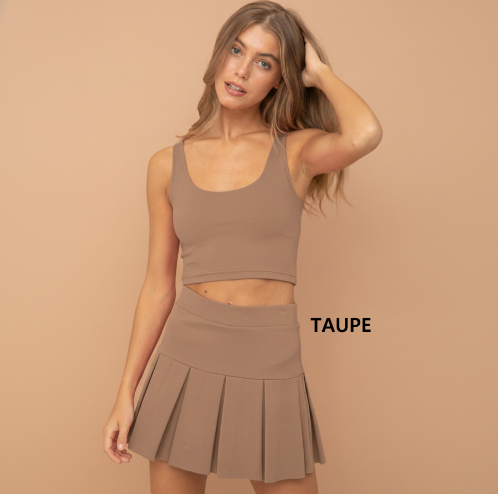 freeme - Wholesale Athletic Skirt - Women's - SUPER STRETCHY PONTE MINI TENNIS SKIRT(ST#FRSK1126N)1