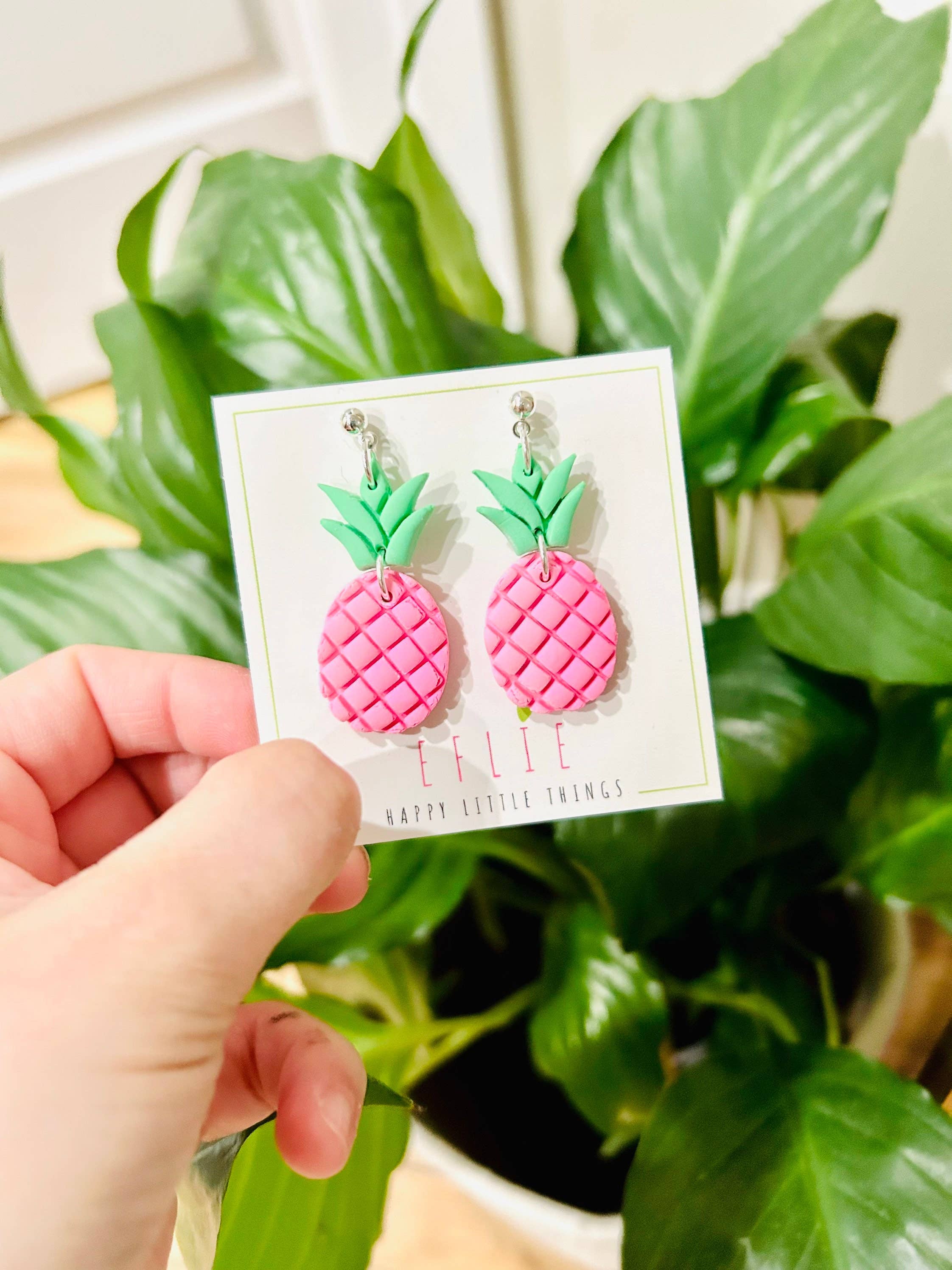Eflie - Venta al por mayor Pendientes colgantes - Pendientes colgantes con frutas de verano y piña, idea de regalo2