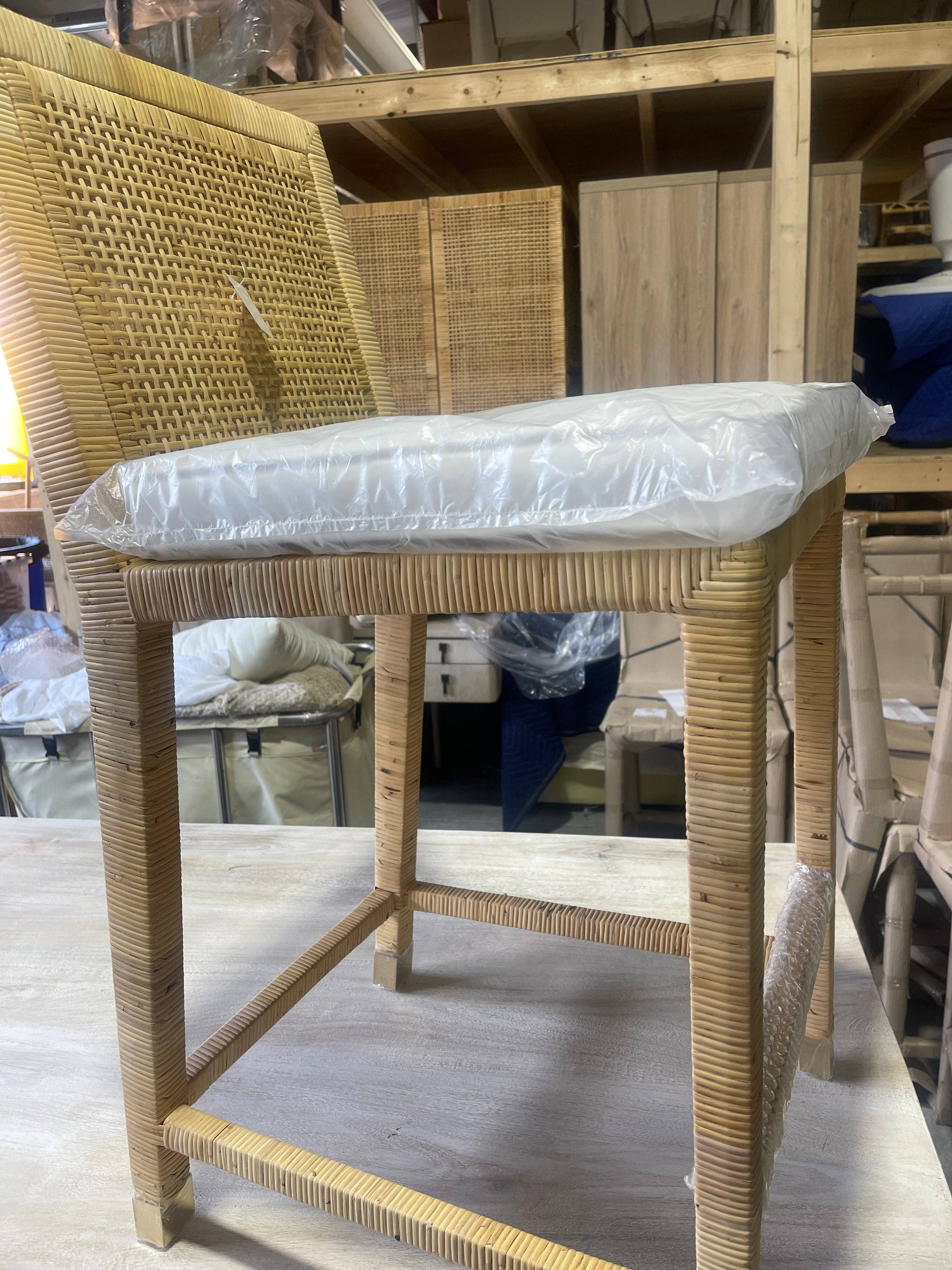 Auden & Avery - Wholesale Stool - Hayes Counter Stool w/Brass End Caps1