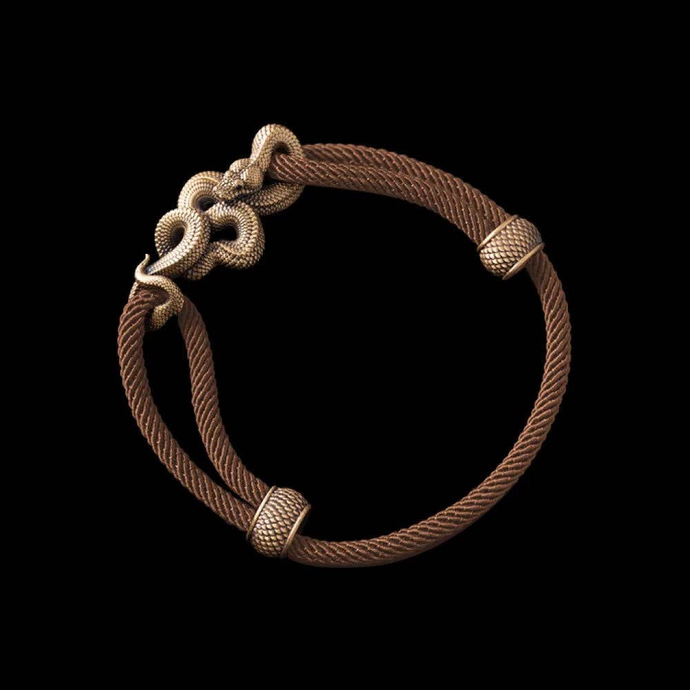 Coppertist.wu - Wholesale Woven/Braided Bracelet - Tree Boa Rope Bracelet - Brass1